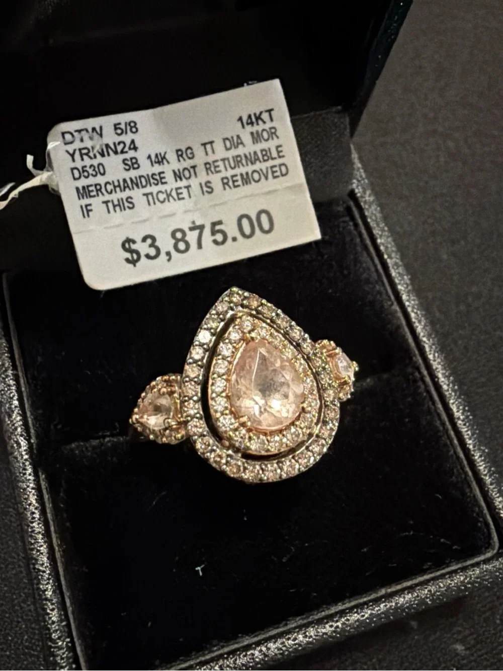14k Le Vian Crème Brûlée Morganite And Colored Natural Diamond Ring